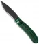 Piranha Toxin Automatic Knife Green (3.75" Black Serr)