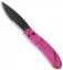 Piranha Toxin Automatic Knife Pink (3.75" Black Serr)