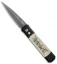 Pro-Tech Godfather Custom Karst Skull Scrimshaw Knife (4" Damascus) 931DM