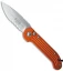 Microtech LUDT Automatic Knife Orange (3.4" Stonewash Serr) 135-11OR