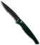 Piranha DNA Automatic Knife Green Marble Tactical (3.25" Black Serr)