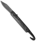 Colonial Knife Company Auto Rescue Knife w/Strap Cutter Bail (3" Black) 728B