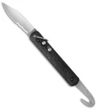 Colonial Auto Rescue Knife w/Strap Cutter Bail (3" Satin Serr) M-724