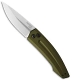 Kershaw Launch 2 Automatic Knife OD Green Aluminum (3.4" Stonewash) 7200SWOL