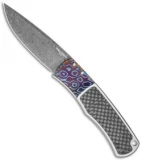 Pro-Tech Magic BR-1 "Whiskers" Custom Automatic Knife CF/Moku-Ti (Damascus)