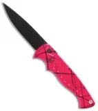 Piranha Pocket Automatic Knife Pink Tactical (3.2" Black)