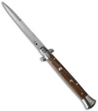 Frank B 11" Italian Stiletto Bayo Automatic Knife Cocobolo Wood (5" Satin)