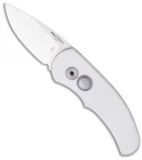 Pro-Tech Runt J4 Automatic Knife Silver Handle (1.94" Satin Plain) 4413