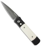 Pro-Tech Custom Godson Tuxedo Automatic Knife (3.15" Damascus) 751-DM