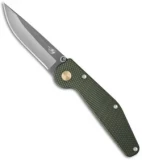 GT Knives Police Automatic Knife Green (3.625" Gray) GT111
