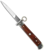 AGA Campolin Francese Ring Pull Automatic Knife Cocobolo (3.75" Satin Flat)
