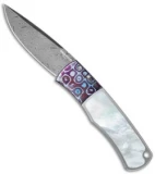 Pro-Tech Magic BR-1 "Whiskers" Custom Steel Knife MOP/Moku-Ti (Damascus)