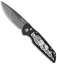 Pro-Tech TR-3 Shaw Skull Automatic Knife Coin Struck Inlay (3.5" Damascus)