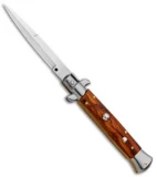 Frank B 9" Italian Stiletto Automatic Bayonet Knife  Cocobolo (4" Satin)