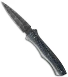 Rainy Vallotton Custom Angel D/A Automatic Knife Blue/Silver LSCF (3.25" Satin)