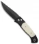 Pro-Tech Brend 3 Medium Tuxedo Automatic Knife Ivory Micarta (3.75" Black) 1352