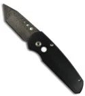 Pro-Tech Runt 3 Damascus Auto Knife Black Handle w/ Mother of Pearl Button 307D