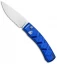 Piranha X Automatic Knife Blue (3.3" Mirror Serr)