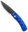 Piranha X Automatic Knife Blue Tactical (3.3" Black Serr)