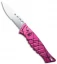 Piranha Amazon Automatic Knife Hot Pink (3.5" Mirror Serr)