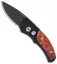 Pro-Tech Runt J4 Automatic Knife Maple Burl Handle (1.94" Black Plain) 4407