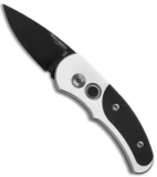 Pro-Tech Runt J4 Automatic Knife Silver / Black G-10 (1.94" Black) 4401