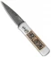 Pro-Tech Godson Steampunk Custom Automatic Knife Bronze (3.15" Damascus)