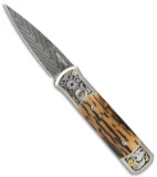 Pro-Tech Ultimate Custom Godson Automatic Knife Mastodon Bark (3.15" Damascus)