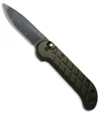 Ox Forge Original Automatic Knife Green (3.75" Black Plain)