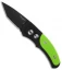 Pro-Tech Runt J4 Tanto Automatic Knife Neon Green G-10 (1.94" Black) 5432