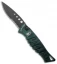 Piranha Amazon Automatic Knife Green Tactical (3.45" Black Serr)