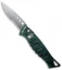 Piranha Amazon Automatic Knife Green (3.45" Mirror Serr)