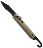 Colonial Knife Company M-729 Automatic Knife w/ Rescue Hook (Tan Serr)