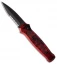 Piranha Prowler Red Tactical Automatic Knife (3.2" Black Serr)