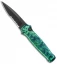 Piranha Prowler Green Tactical Automatic Knife (3.2" Black Serr)