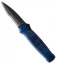 Piranha Prowler Blue Tactical Automatic Knife (3.2" Black Serr)
