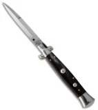 AGA Campolin 10" Brazilian Horn Picklock Stiletto Automatic Knife -Bayonet