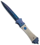 Rainy Vallotton Full Mace Custom Automatic Knife (3.75" Damascus)