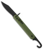 Colonial Knife Company Auto Rescue Military Knife Bail Loop (Green PLN) M-726B