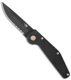 GT Knives Police Automatic Knife (3.625" Black Serr) GT104