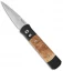 Pro-Tech Godson Automatic Knife Black Ash Burl (3.15" Satin) 706-BA