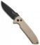 Pro-Tech Les George Rockeye Automatic Knife Desert Tan (3.375" Black)