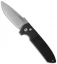 Pro-Tech Les George Rockeye Automatic Knife Black Knurled (3.375" Stonewash)
