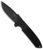 Protech Les George Rockeye Automatic Knife Knurled (3.375" Black)