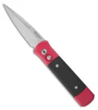 Protech Godson Automatic Knife Red & Black G-10 (3.15" Satin) 715