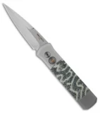 Protech Steel Custom Godson Automatic Knife w/ Brain Coral  (3.15" Mirror Plain)