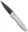 Protech Newport Automatic Knife Silver (3" Black) 3403