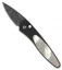Protech Half-Breed Custom Pearl Automatic Knife (1.95" Damascus)