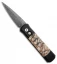Pro-Tech Godson Custom Automatic Knife w/ Tiger Coral (3.15" Damascus)