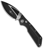 Marfione Strider Custom DOC D/A Automatic Knife CF (Two-Tone Black Ceramic)